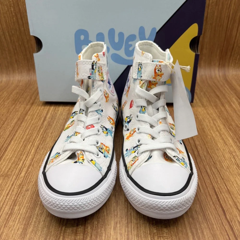 Converse X Disney Bluey Chuck Taylor All Star 1V Youth‎ Size 2 White Multi New
